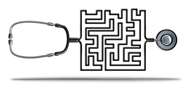 Stethoskop mit Labyrinth